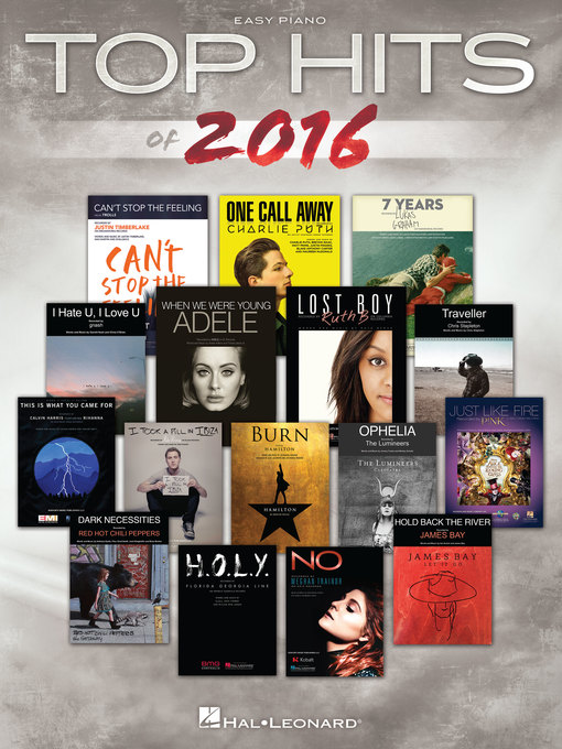 Title details for Top Hits of 2016 Songbook by Hal Leonard Corp. - Available